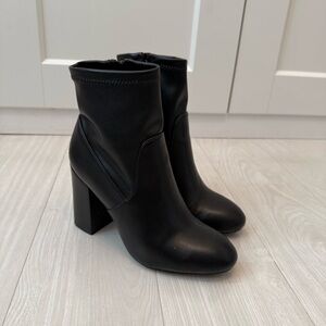 Rebecca Minkoff Black High Block Heel Ankle Boots
